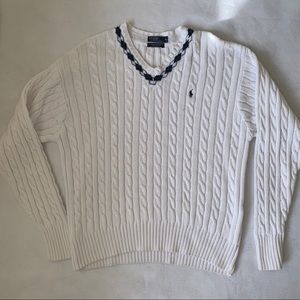 SOLD— Polo Sweater with Argyle Collar